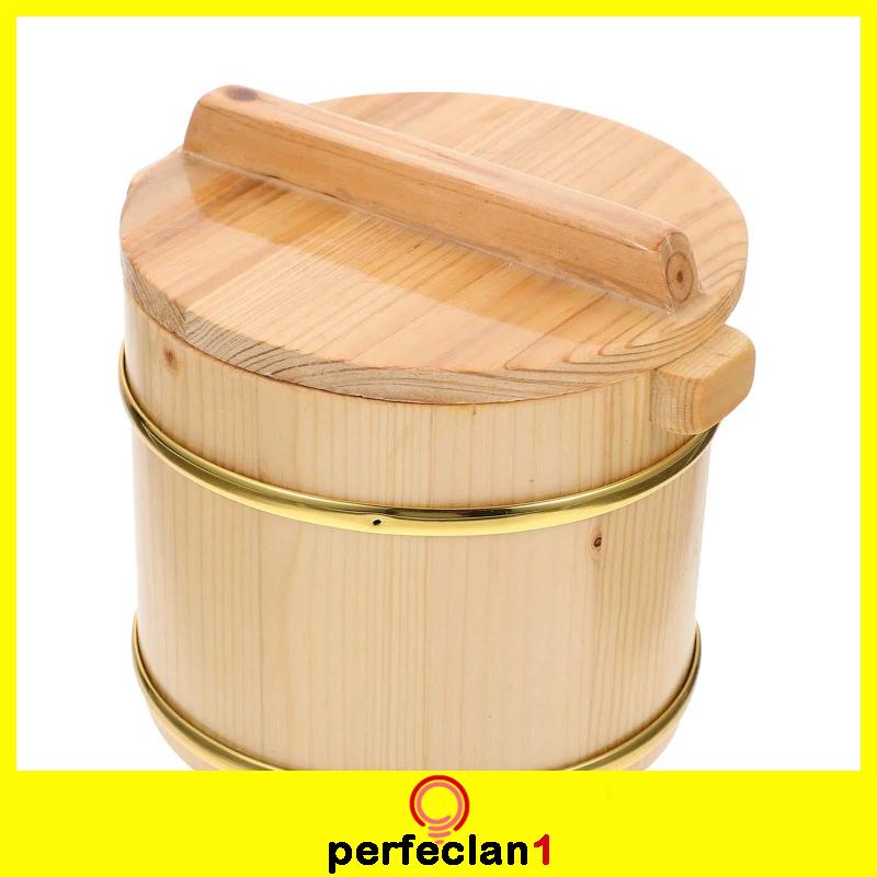 Thùng Gỗ Đựng Cơm / sushi Hình Tròn Đa Năng Tiện Dụng Cho Nhà Hàng / Nhà Hàng/Hộp Cơm Trưa