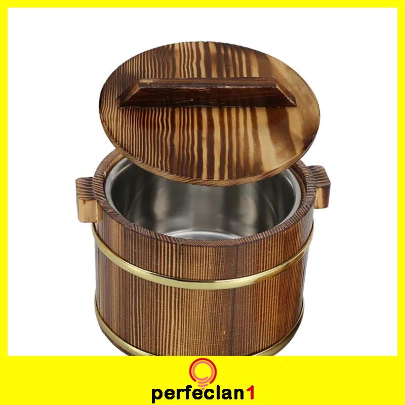 Thùng Gỗ Đựng Cơm / sushi Hình Tròn Đa Năng Tiện Dụng Cho Nhà Hàng / Nhà Hàng/Hộp Cơm Trưa