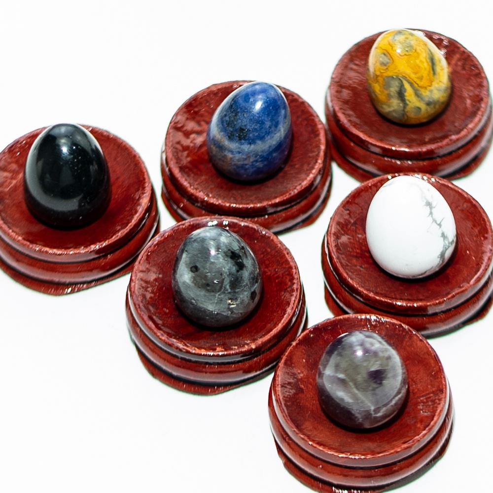 Trứng Pha Lê Thạch Anh Tím Tự Nhiên 0.8in Dùng Trang Trí Nhà Cửa