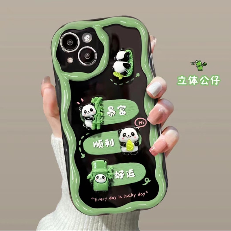 Ốp Điện Thoại silicone Mềm Hình Gấu Trúc Cho iphone 7 7 plus 8 8plus xs xr 11 12 13 14 pro plus promax