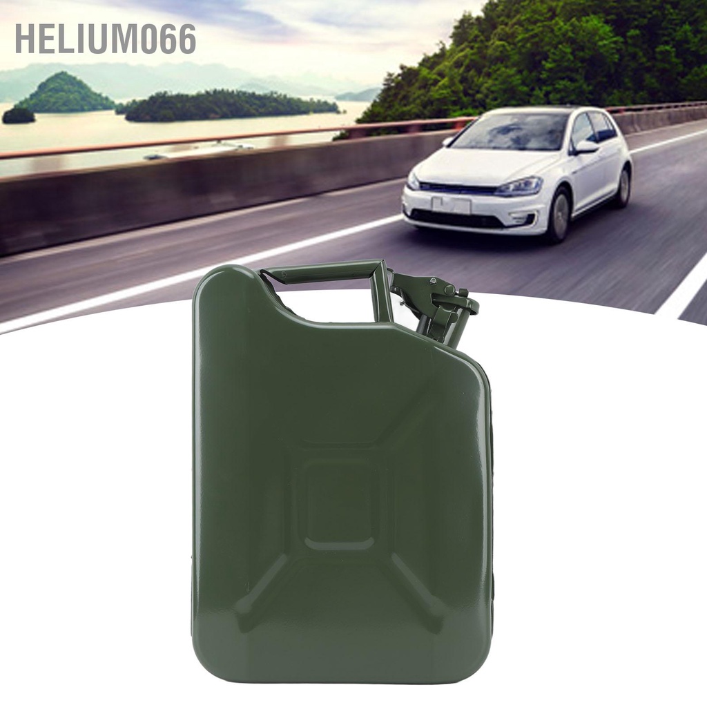 Bình đựng nhiên liệu/xăng dầu 2.6 gallon bằng thép không gỉ 10L tự thông hơi có tay cầm di động