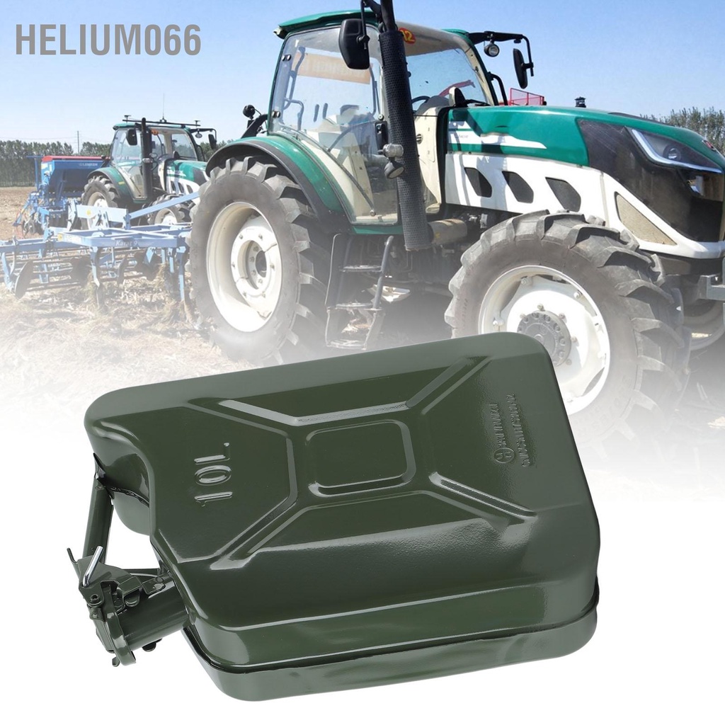 Bình đựng nhiên liệu/xăng dầu 2.6 gallon bằng thép không gỉ 10L tự thông hơi có tay cầm di động