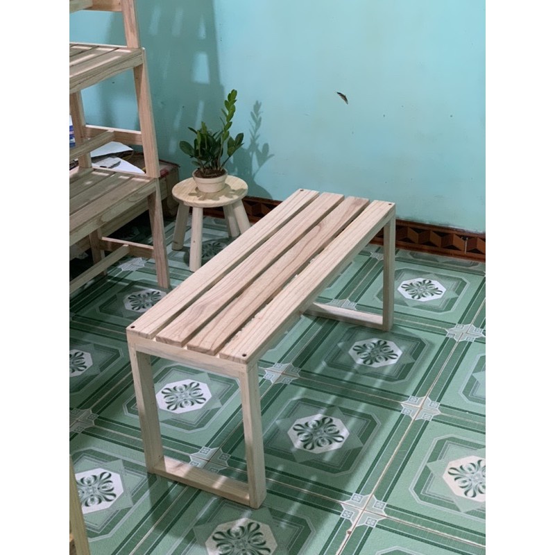 Ghế PALLET GỖ TỰ NHIÊN ChILL , Ban Công ,Cafe ,trà tranh/ 90x30 cao 40cm