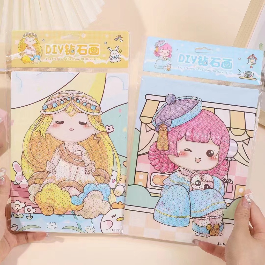 Bộ Tranh Đính Đá Họa Tiết Hoạt Hình Dễ Thương Độc Đáo diy sg097