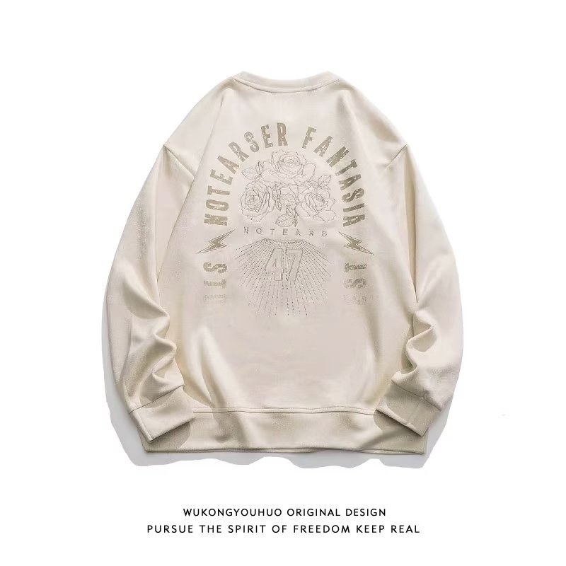 Áo Thun Tay Dài Cổ Tròn Phong Cách hip hop Thời Trang Cho Nam