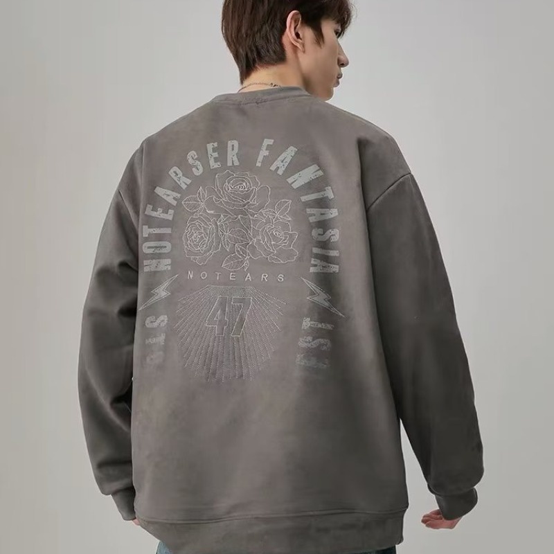 Áo Thun Tay Dài Cổ Tròn Phong Cách hip hop Thời Trang Cho Nam