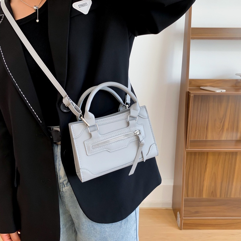 SHIHUI Túi Đeo Chéo Một Bên Vai Hình Vuông Nhỏ Đơn Giản Thời Trang Phong Cách Hàn Quốc Hàng Mới Dành Cho Bạn Nữ