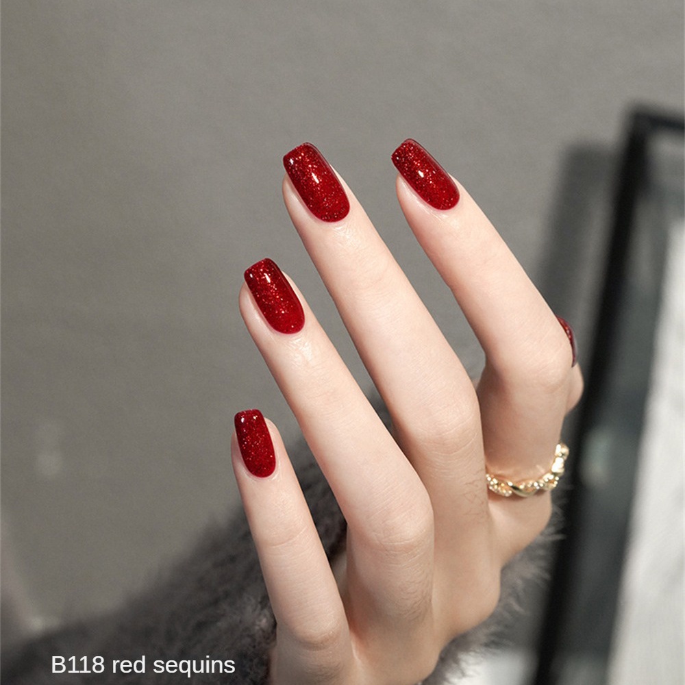 Sơn Móng Tay Màu Đỏ Rượu Vang Thời Trang Thu Đông Mới 2023