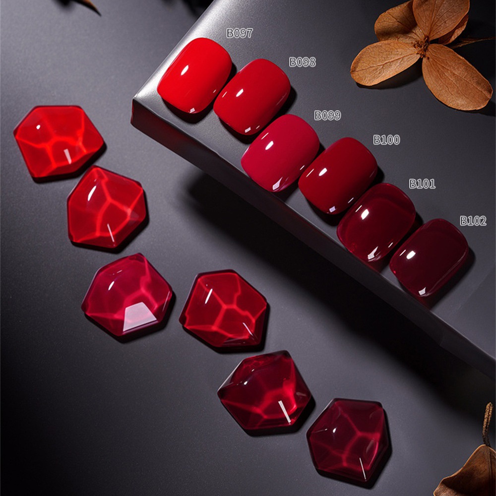 Sơn Móng Tay Màu Đỏ Rượu Vang Thời Trang Thu Đông Mới 2023