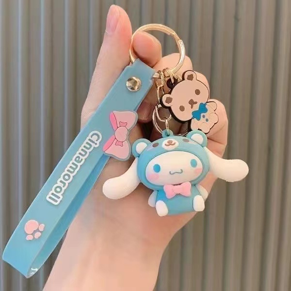 SANRIO Móc Khóa Hình Nhân Vật Hoạt Hình Kuromi Melody Cinnamoroll Hellokitty Dễ Thương