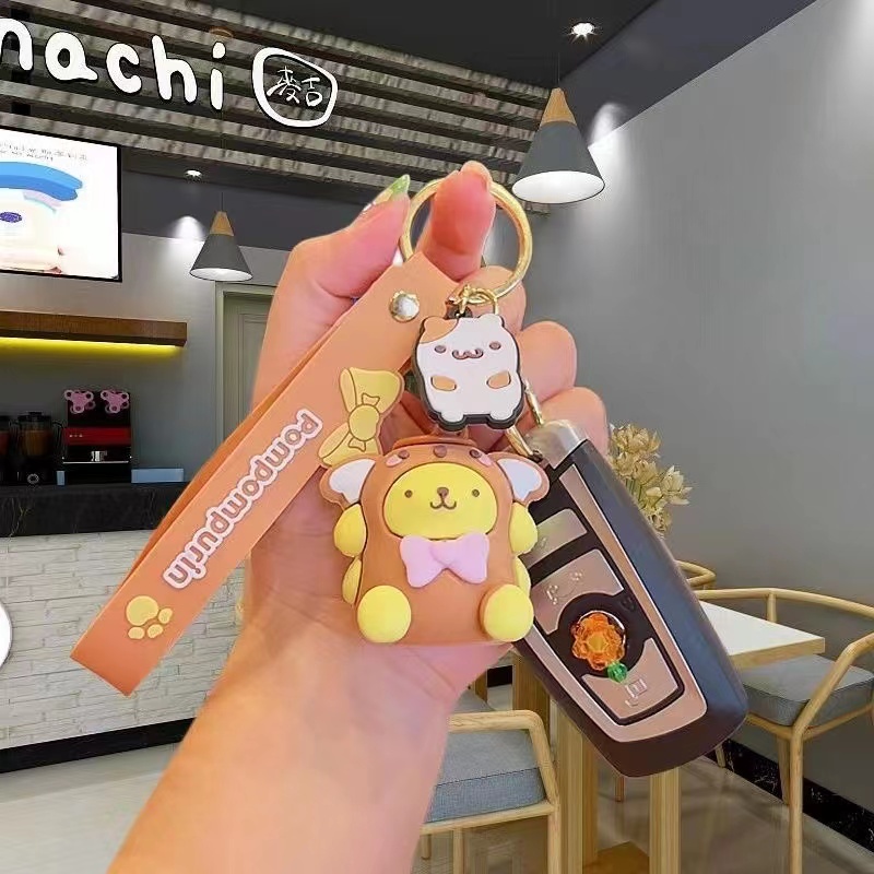 SANRIO Móc Khóa Hình Nhân Vật Hoạt Hình Kuromi Melody Cinnamoroll Hellokitty Dễ Thương