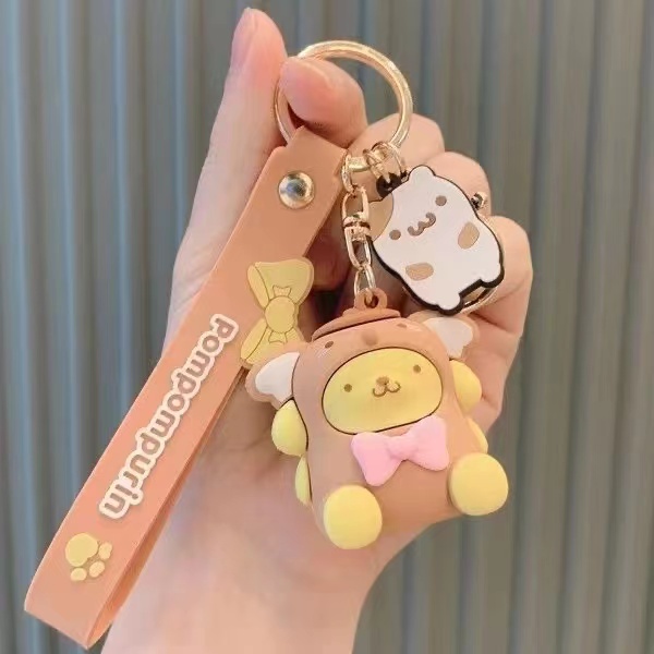 SANRIO Móc Khóa Hình Nhân Vật Hoạt Hình Kuromi Melody Cinnamoroll Hellokitty Dễ Thương