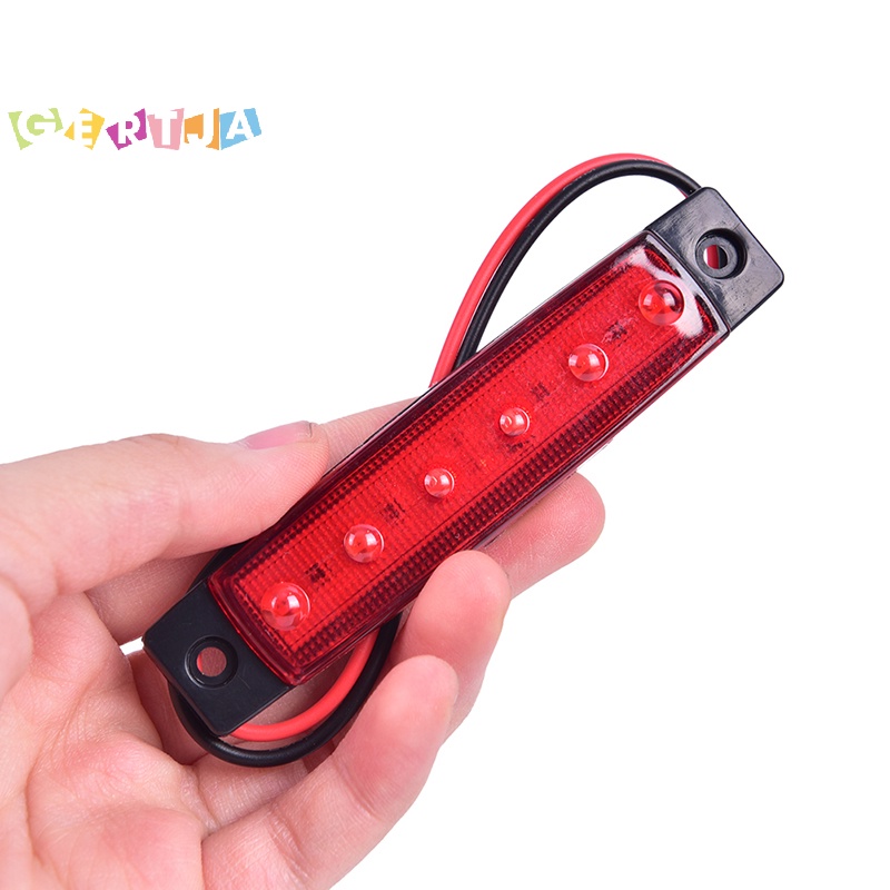 1 Đèn led 6 Bóng 12v Gắn Hông Xe Hơi Báo Tín Hiệu Hãm Phanh