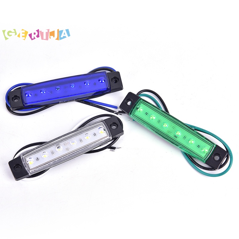 1 Đèn led 6 Bóng 12v Gắn Hông Xe Hơi Báo Tín Hiệu Hãm Phanh