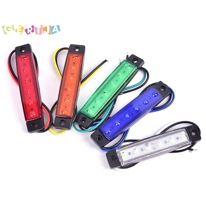 1 Đèn led 6 Bóng 12v Gắn Hông Xe Hơi Báo Tín Hiệu Hãm Phanh