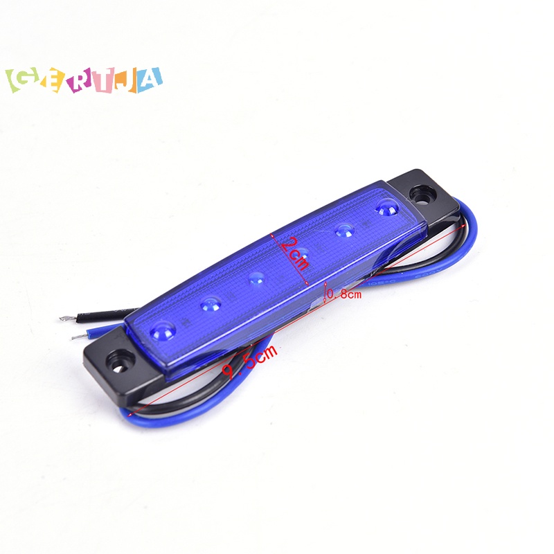1 Đèn led 6 Bóng 12v Gắn Hông Xe Hơi Báo Tín Hiệu Hãm Phanh