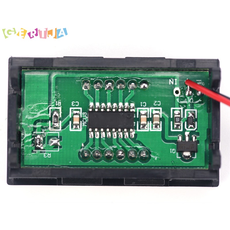 Vôn Kế Kỹ Thuật Số mini dc 0-30v Màu Đỏ Cho Xe Hơi