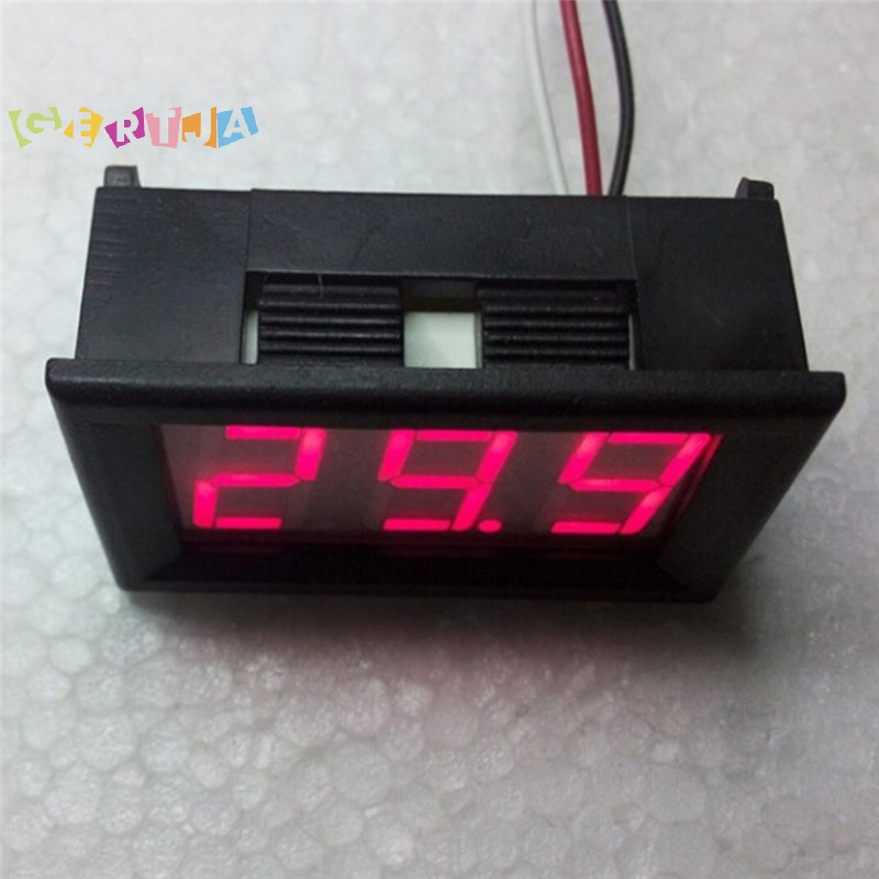 Vôn Kế Kỹ Thuật Số mini dc 0-30v Màu Đỏ Cho Xe Hơi