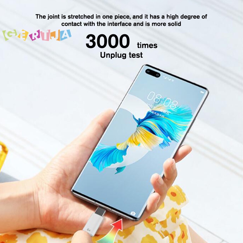 Dây Cáp Sạc Nhanh usb Loại c 1 / 1.5mile 6a 66w Cho xiaomi samsung huawei