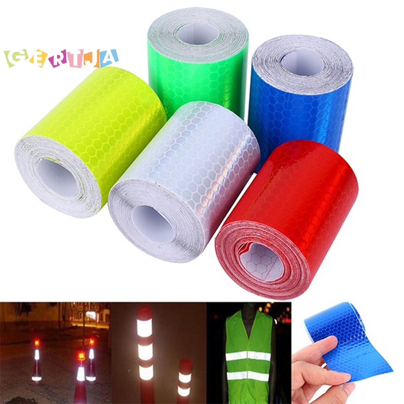 Cuộn Băng Dán Phản Quang Cảnh Báo An Toàn Cho Xe Hơi / Xe Tải Kích Thước 1m * 5cm