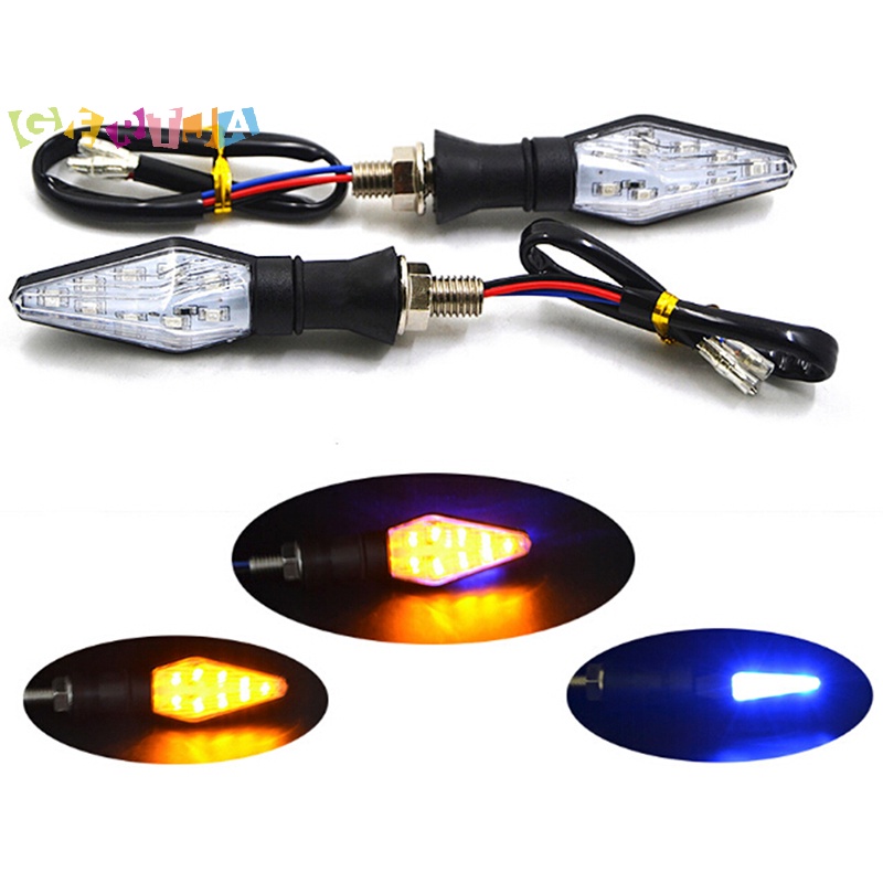 Đèn Xi Nhan 12 Bóng Led Màu Xanh Hổ Phách Thông Dụng Cho Xe Máy