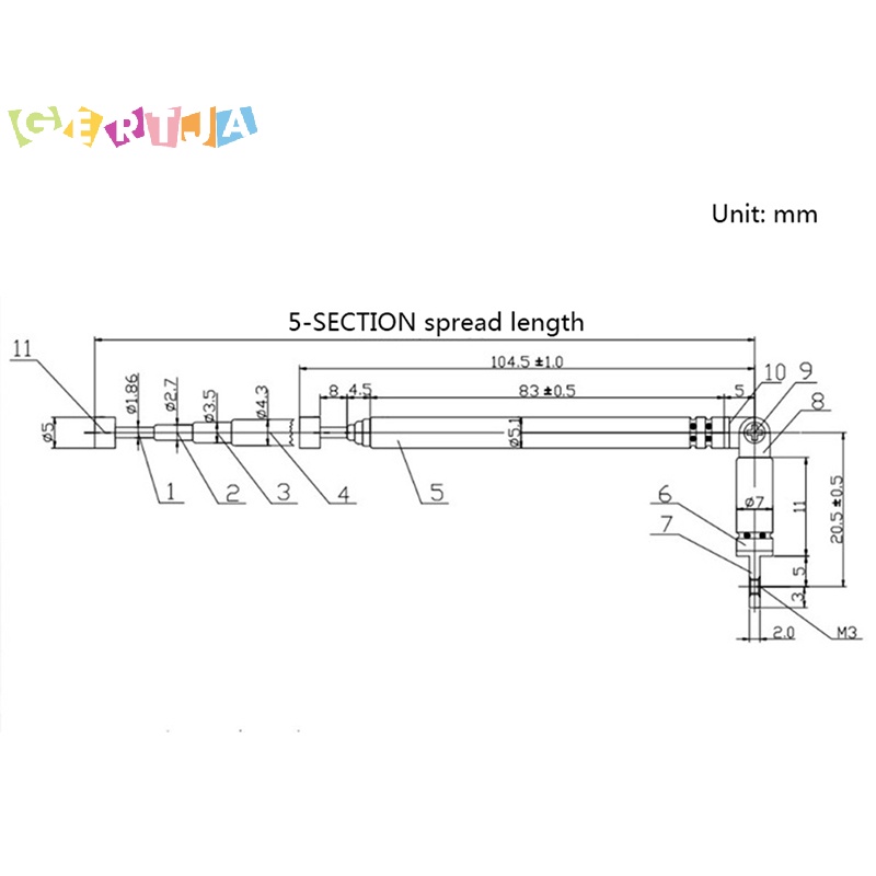 1 Ăng Ten Thu Sóng radio fm 5 Phần 37cm 37cm Bằng Thép Không Gỉ Thông Dụng
