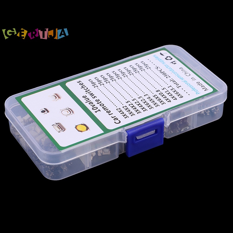 Set 250 Công Tắc Nút Nhấn 10 Loại Chuyên Dụng Cho Xe Hơi