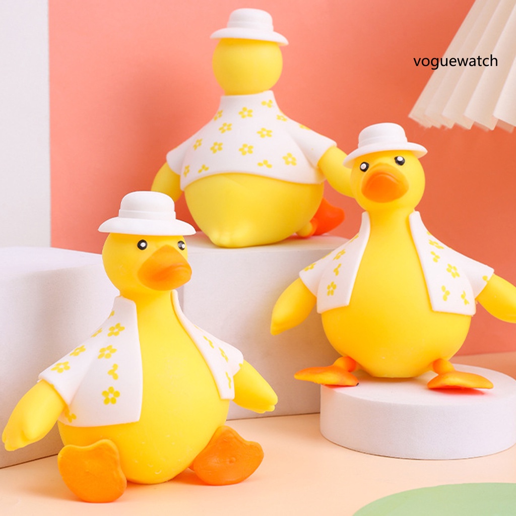 Đồ Chơi Nắn Bóp Hình Chú Vịt Hoạt Hình Nhiều Màu Sắc Có Đèn Nhấp Nháy Bóp Để Giảm Căng Thẳng Làm Quà Sinh Nhật