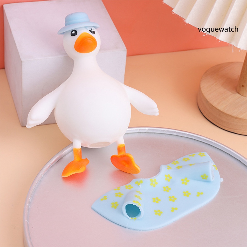 Đồ Chơi Nắn Bóp Hình Chú Vịt Hoạt Hình Nhiều Màu Sắc Có Đèn Nhấp Nháy Bóp Để Giảm Căng Thẳng Làm Quà Sinh Nhật