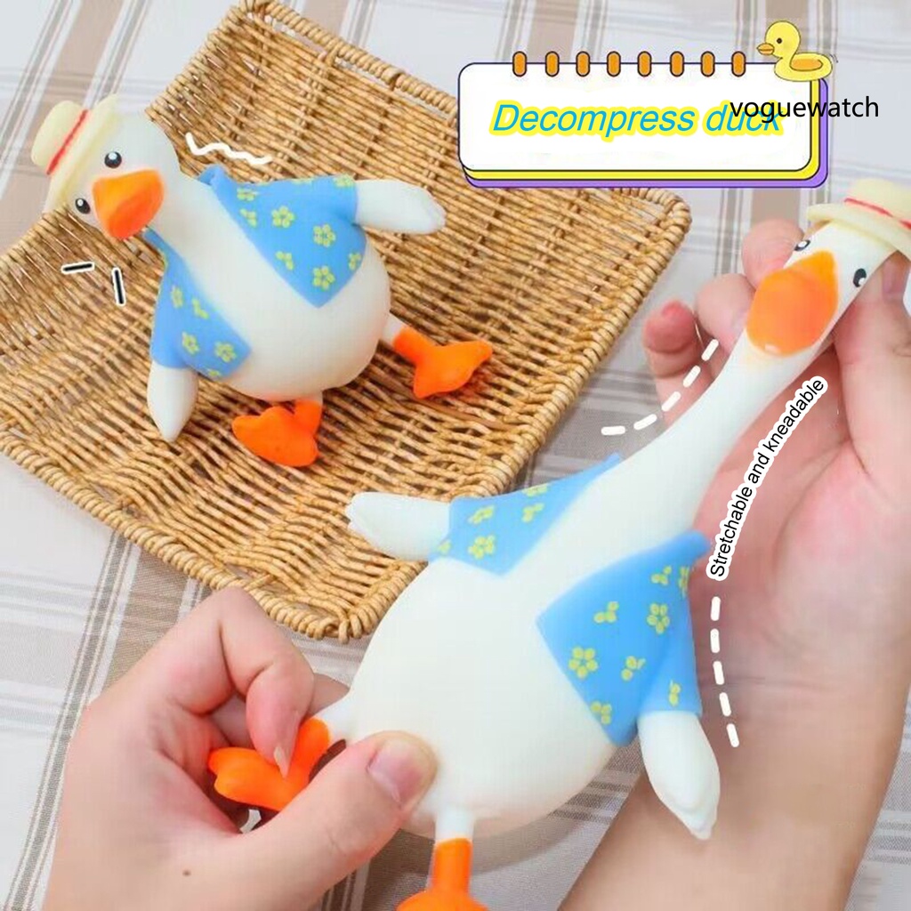Đồ Chơi Nắn Bóp Hình Chú Vịt Hoạt Hình Nhiều Màu Sắc Có Đèn Nhấp Nháy Bóp Để Giảm Căng Thẳng Làm Quà Sinh Nhật