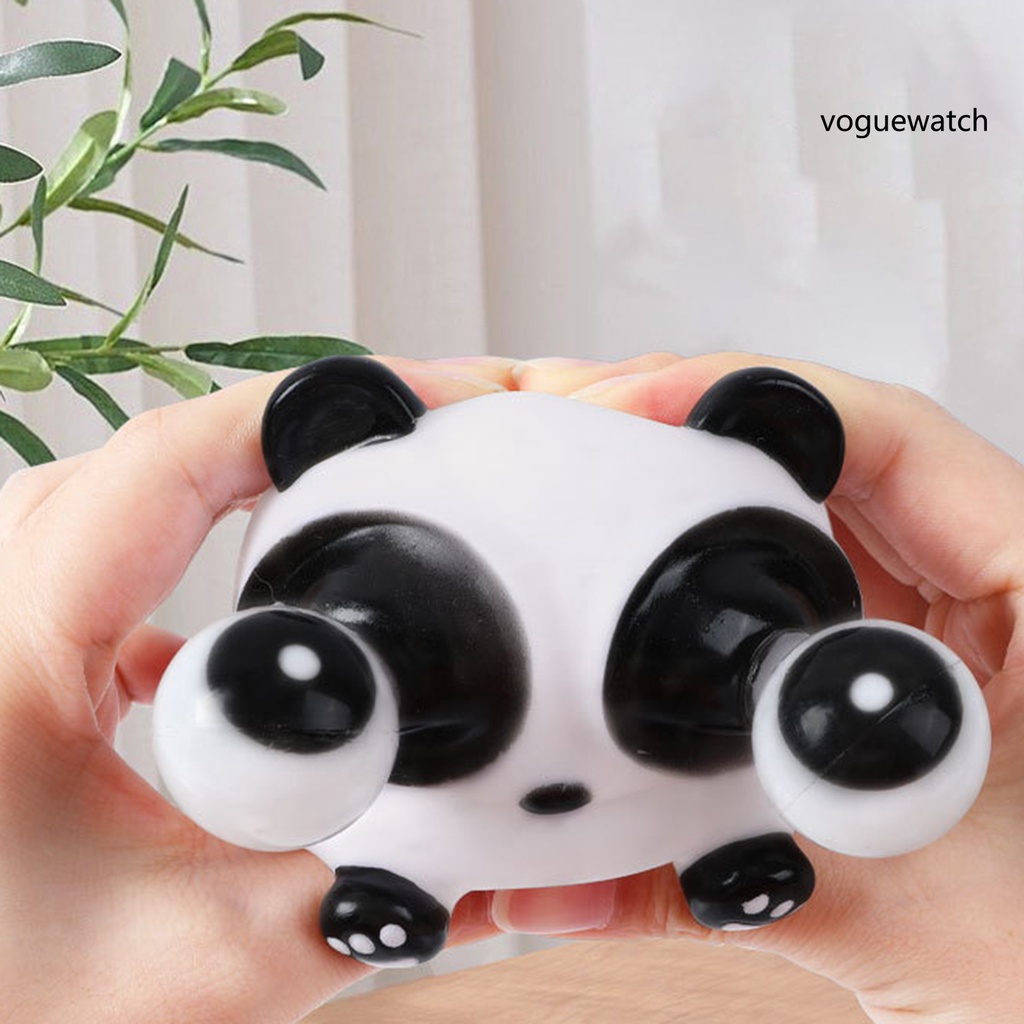 Đồ Chơi Bóp Mềm Hình Gấu Trúc Mắt Xoay Được Giúp Giảm Căng Thẳng