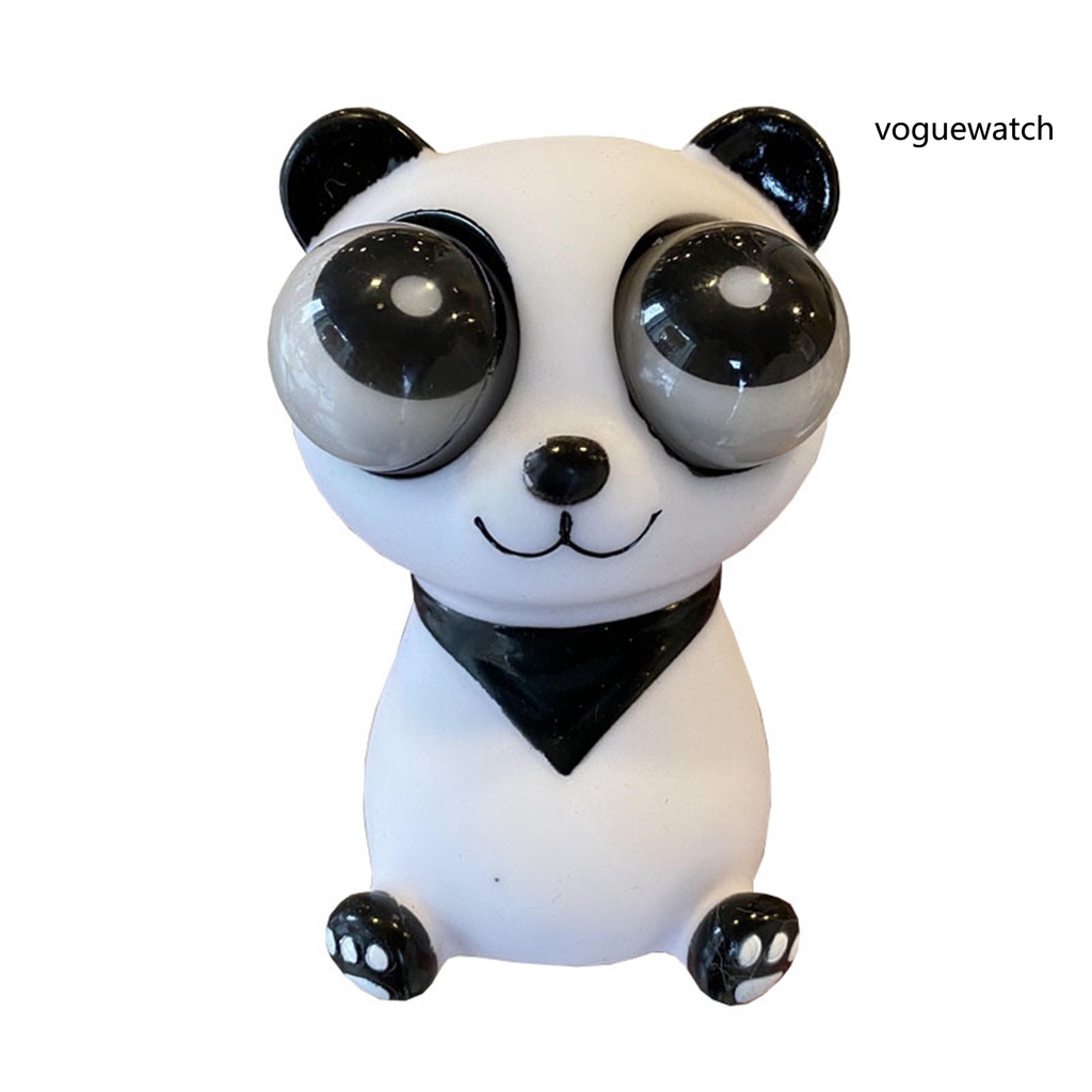 Đồ Chơi Bóp Mềm Hình Gấu Trúc Mắt Xoay Được Giúp Giảm Căng Thẳng