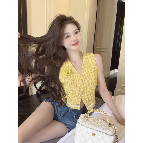 Áo Lửng Không Tay Phong Cách Mùa Hè Thời Trang Mới Cho Nữ