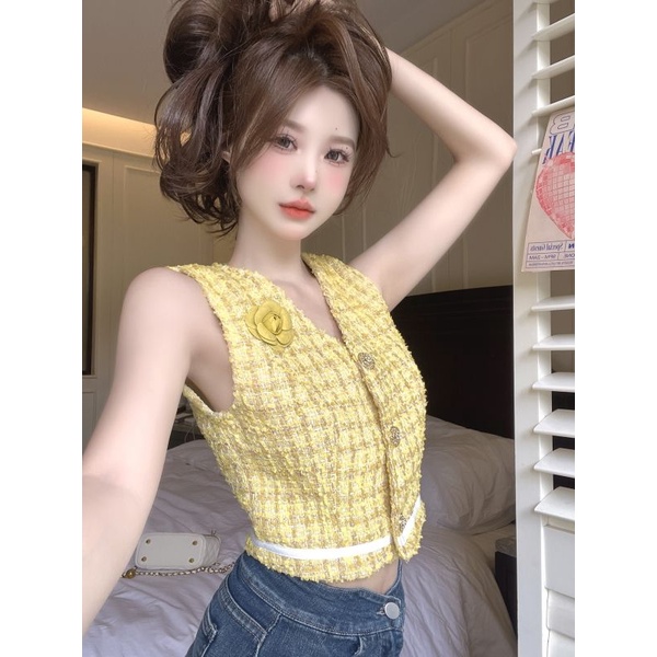 Áo Lửng Không Tay Phong Cách Mùa Hè Thời Trang Mới Cho Nữ