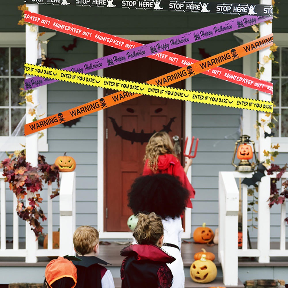 Cuộn Băng Dính Cảnh Báo Nguy Hiểm Trang Trí halloween