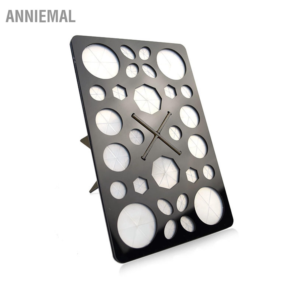 ANNIEMAL Cọ Trang Điểm Phơi Giá Treo Bàn Chải Mỹ Phẩm Đa Năng Hình Chữ Nhật 28 Lỗ Acrylic