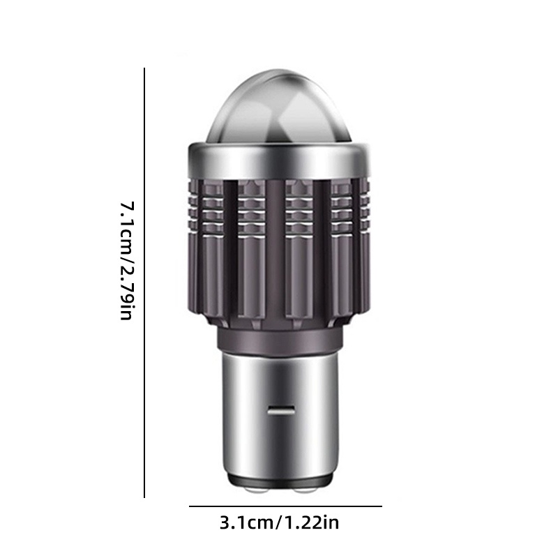 Đèn Pha Led H4 BA20D P15D 9-85V Dèn Xe Máy Siêu Sáng Mio125 MINI Hai Màu Chuyên Dụng Cho Xe Mô Tô yk
