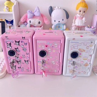 Kuromi Hộp Đựng Tiền Tiết Kiệm An Toàn Có Khóa Kích Thước mini Bằng Kim Loại Cho Người Lớn Và Trẻ Em