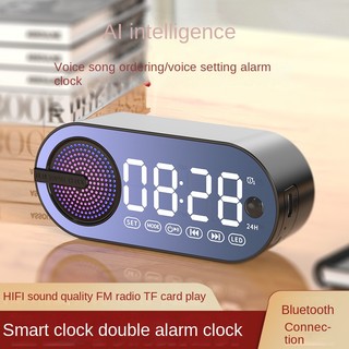 Ai Loa bluetooth Kiêm Đồng Hồ Báo Thức Tiện Dụng