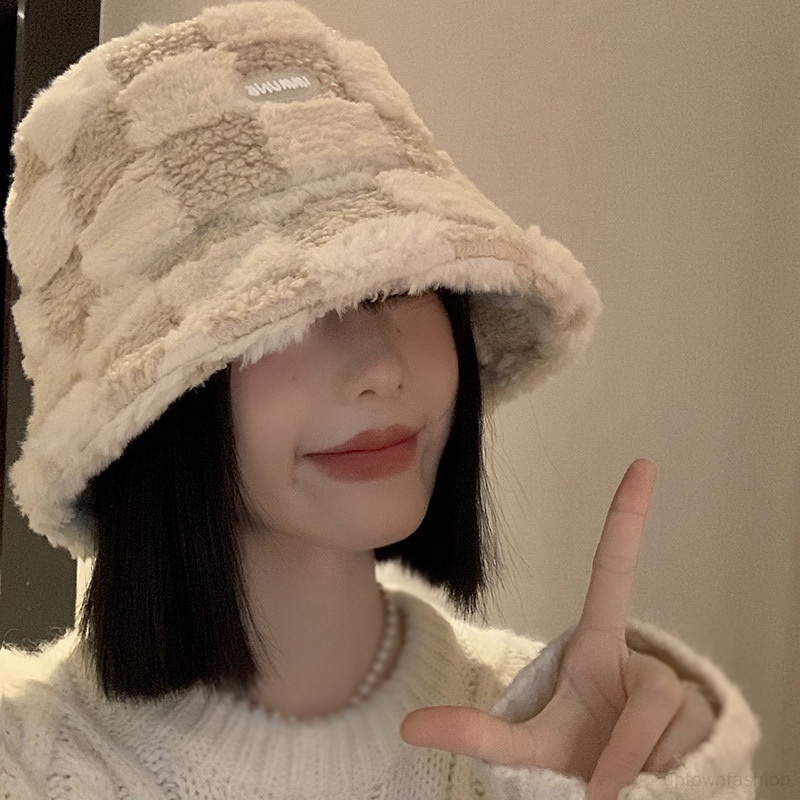 Nón Vành Họa Tiết Ca Rô Trẻ Trung Dành Cho Nữ