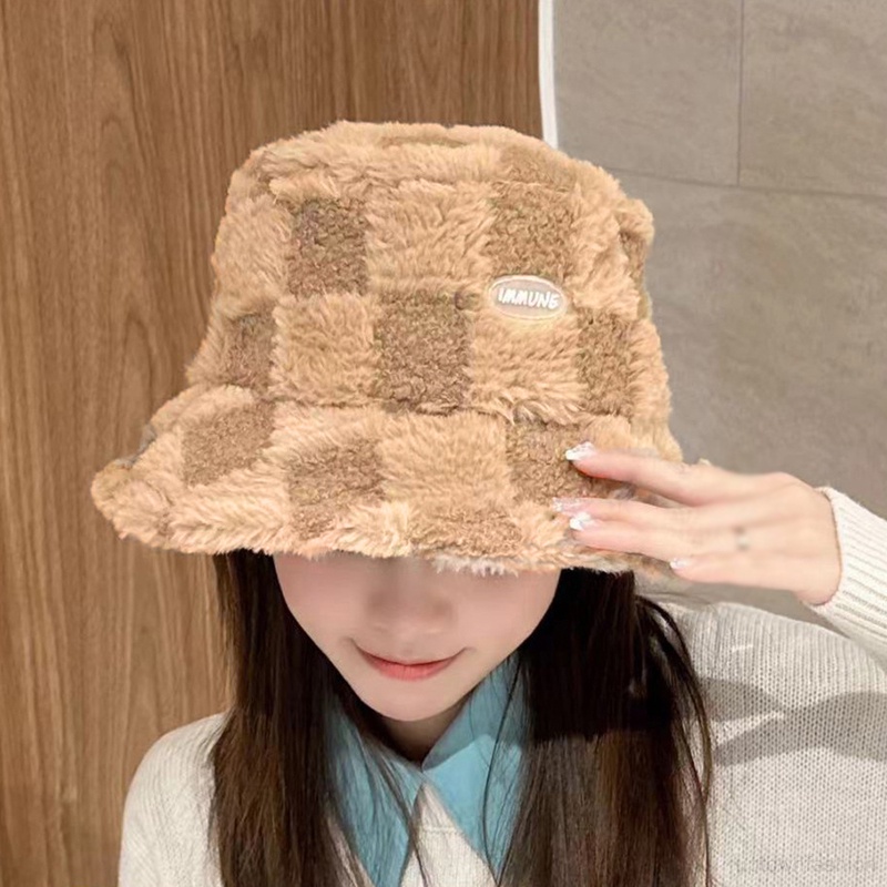 Nón Vành Họa Tiết Ca Rô Trẻ Trung Dành Cho Nữ