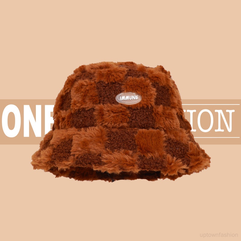 Nón Vành Họa Tiết Ca Rô Trẻ Trung Dành Cho Nữ