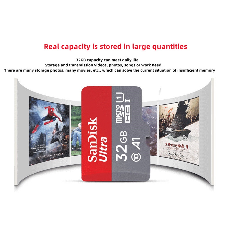 Thẻ Nhớ micro Sdhc uhs-i 32gb 98mb / s, c10, u1, full hd, a1, sdsquar-032g-gn6ma