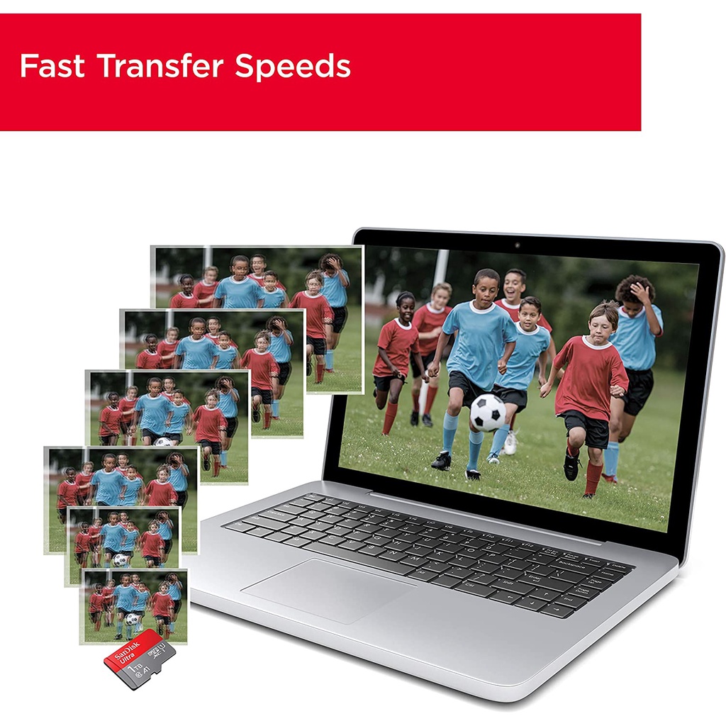 Thẻ Nhớ micro Sdhc uhs-i 32gb 98mb / s, c10, u1, full hd, a1, sdsquar-032g-gn6ma