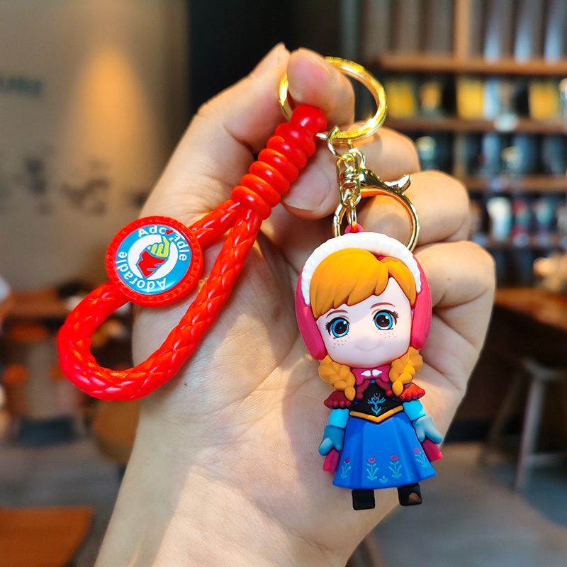 Móc Khóa Hình Búp Bê Công Chúa elsa anna Trong Phim frozen 2 Dễ Thương