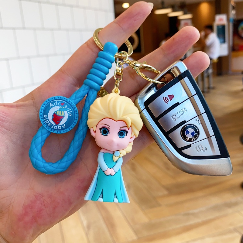 Móc Khóa Hình Búp Bê Công Chúa elsa anna Trong Phim frozen 2 Dễ Thương