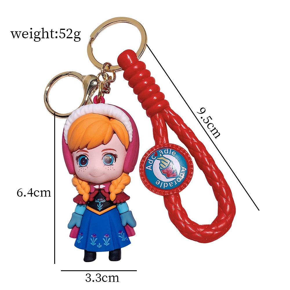 Móc Khóa Hình Búp Bê Công Chúa elsa anna Trong Phim frozen 2 Dễ Thương