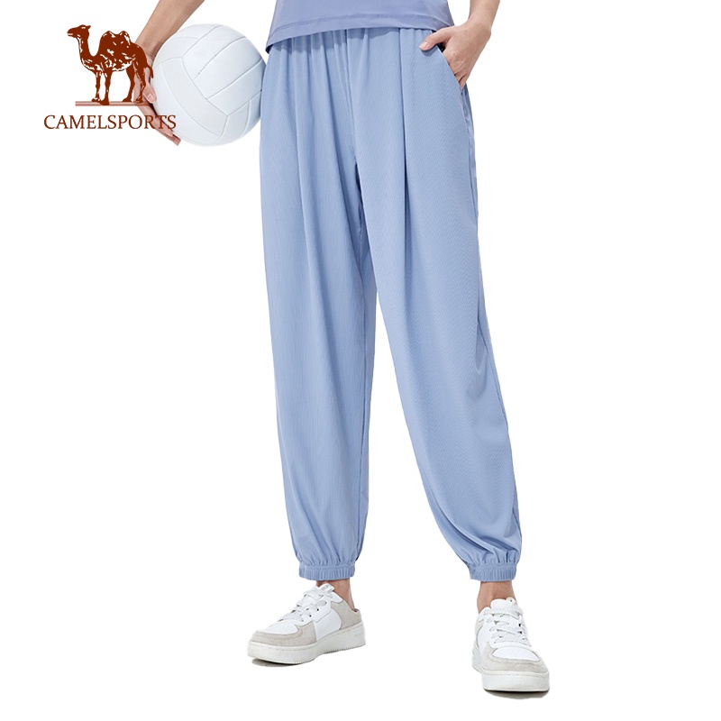 CAMEL SPORTS Quần Dài Thể Thao Chống Nắng Vải Lụa Mát Mỏng Nhanh Khô Thời Trang Mùa Hè Cho Nữ