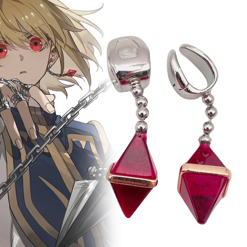 Khuyên Tai Dạng Kẹp Họa Tiết anime hunter kurapika Cho Nam Nữ20230821