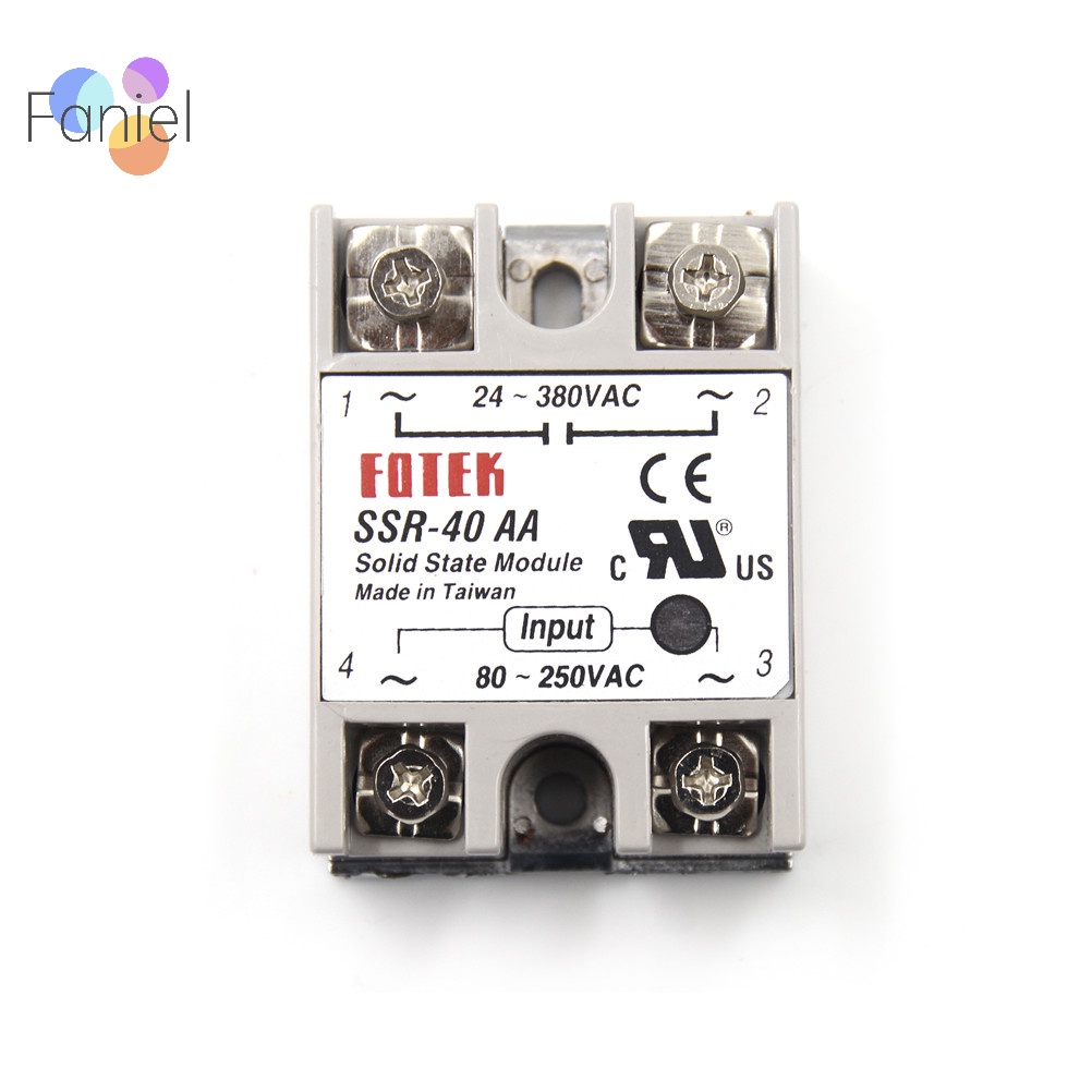 Rơ Le Trạng Thái Nước Rắn ssr-40aa-h 40a Thực Tế 80-250v ac Đến 90-480v ac ssr 40Aam